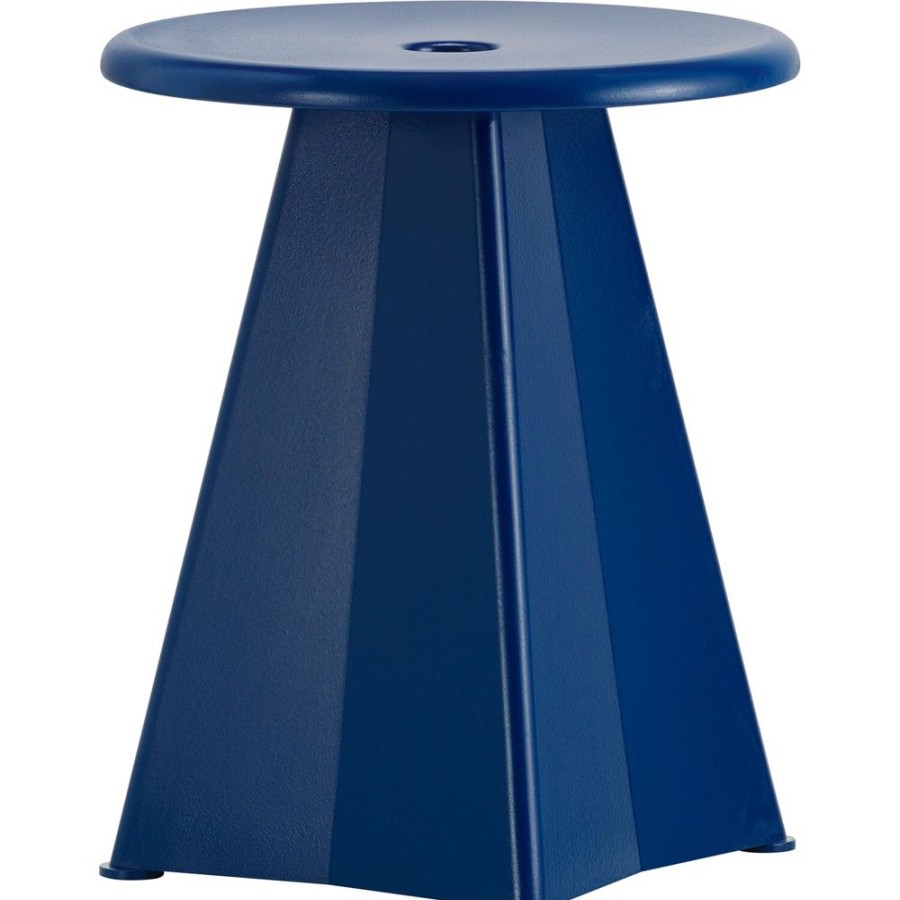 Mobler Vitra Pallar | Tabouret Metallique Pall, Prouve Bleu Marcoule