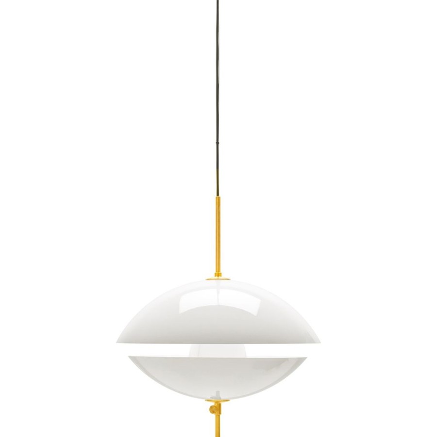 Belysning Fritz Hansen Taklampor | Clam Pendel Vit / Massing, 440 Mm