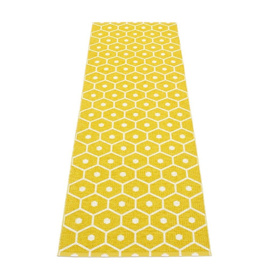 Mattor Pappelina Plastmattor | Honey Matta 70X225 Cm, Mustard/Vanilla