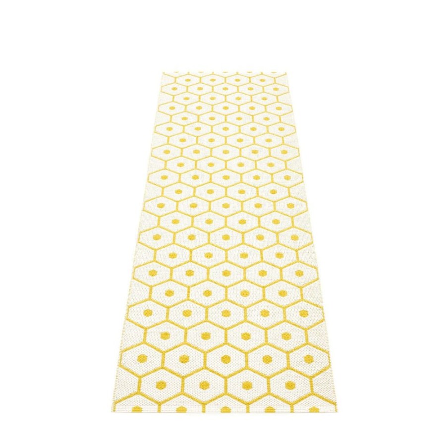 Mattor Pappelina Plastmattor | Honey Matta 70X225 Cm, Mustard/Vanilla