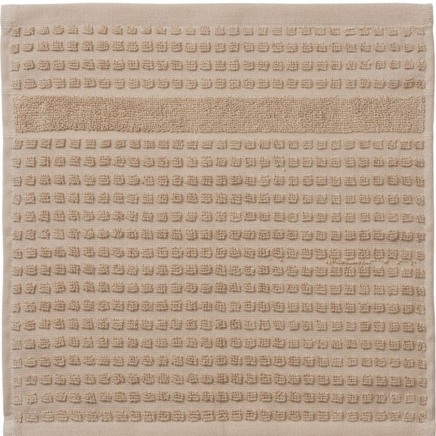 Textil Juna Handdukar & Badlakan | Check Tvattlapp 30X30 Cm, Sand