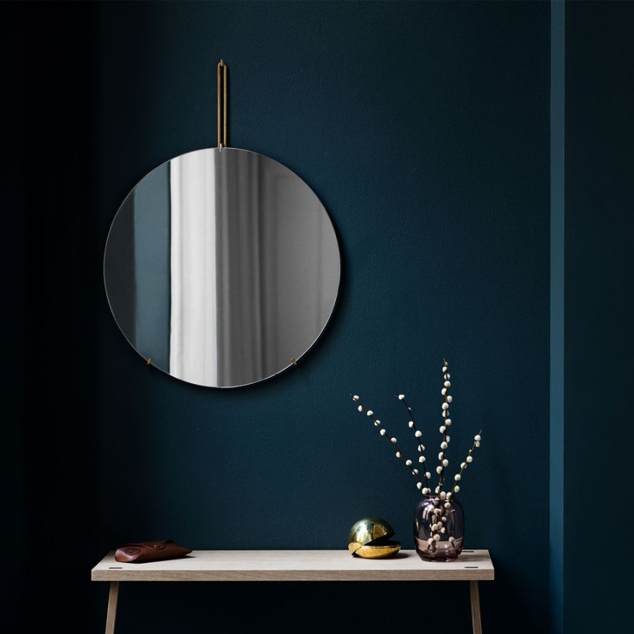 Inredning MOEBE Vaggspeglar | Wall Mirror Spegel O 50 Cm, Massing