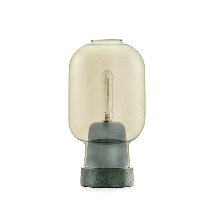 Belysning Normann Copenhagen Bordslampor | Amp Bordslampa, Guld / Gron Marmor