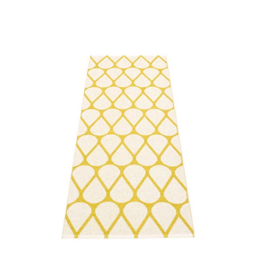 Mattor Pappelina Plastmattor | Otis Matta 70X320 Cm, Mustard/Vanilla