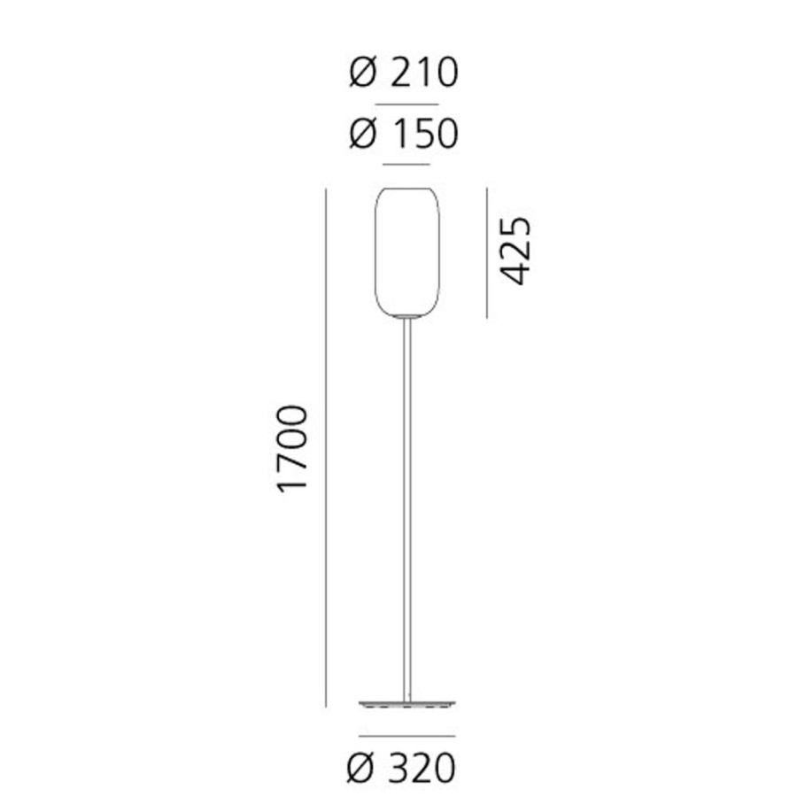 Belysning Artemide Golvlampor | Gople Golvlampa, Koppar