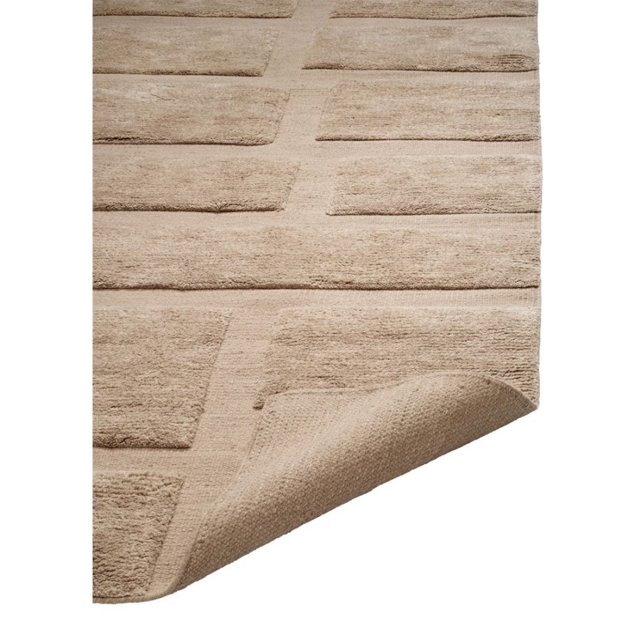 Mattor Classic Collection Ullmattor | Bricks Matta 200X300 Cm, Beige