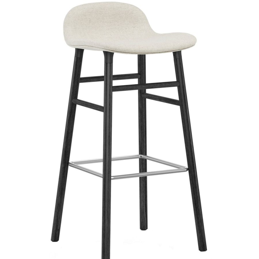 Mobler Normann Copenhagen Barstolar | Form Barstol 75 Cm, Vit / Svart Ek