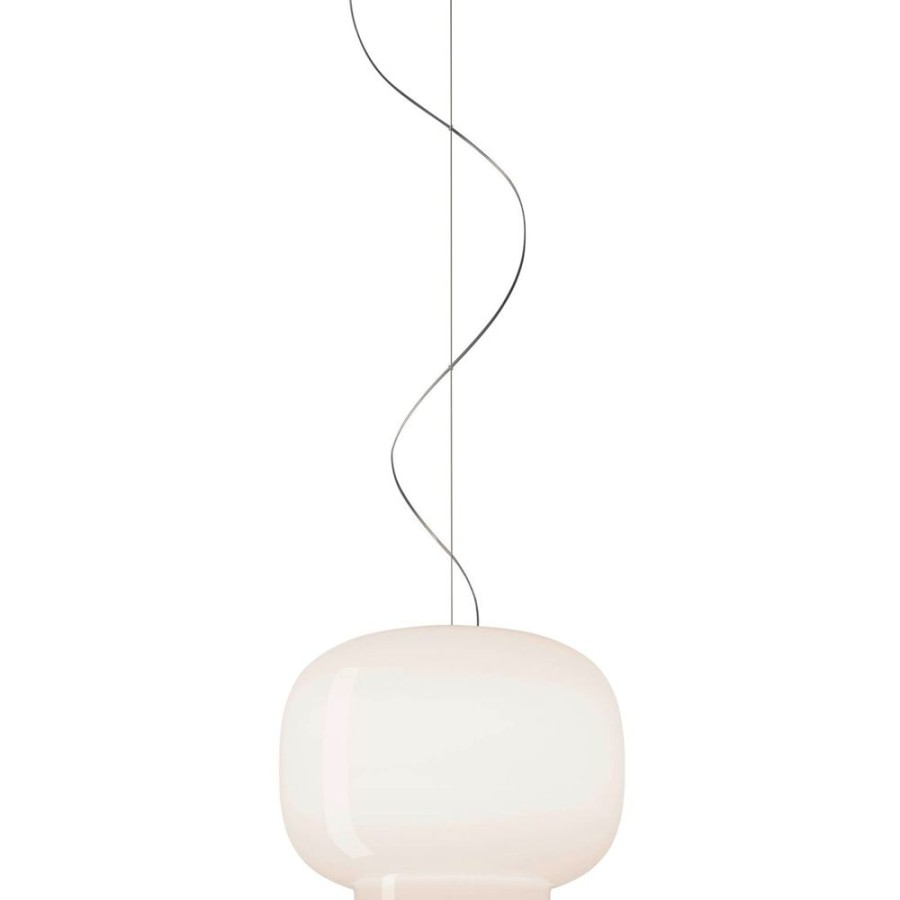 Belysning Foscarini Taklampor | Chouchin Bianco 1 Pendel Led, Dimbar