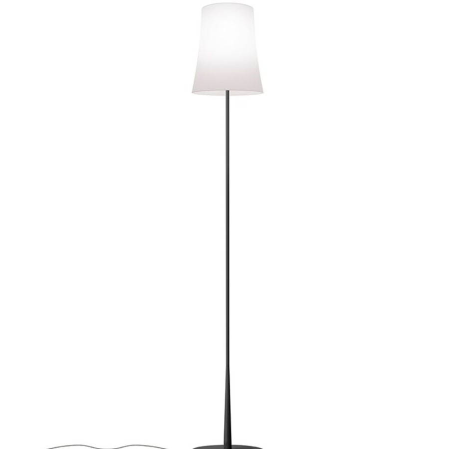 Belysning Foscarini Golvlampor | Birdie Easy Golvlampa, Matt Svart