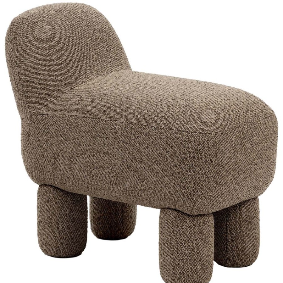 Mobler Design House Stockholm Sittpuffar | Lulu Sittpuff, Brun