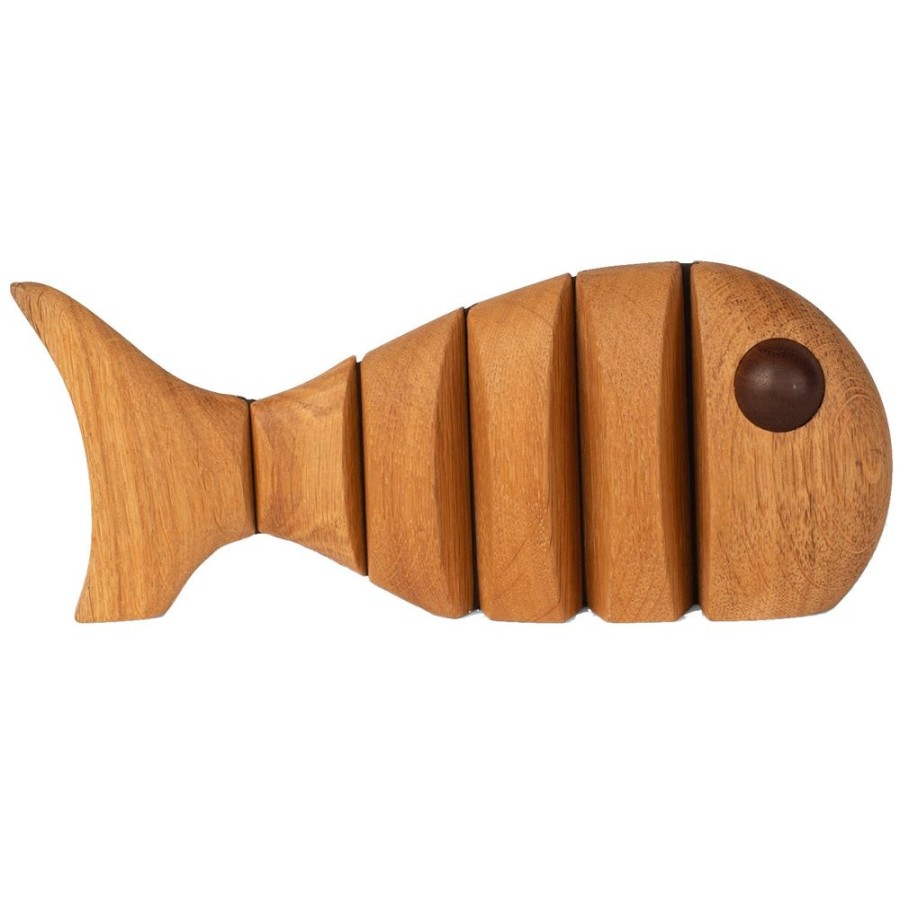 Inredning Spring Copenhagen Skulpturer & Dekorativa Accessoarer | The Wood Fish Trafigur 18 Cm