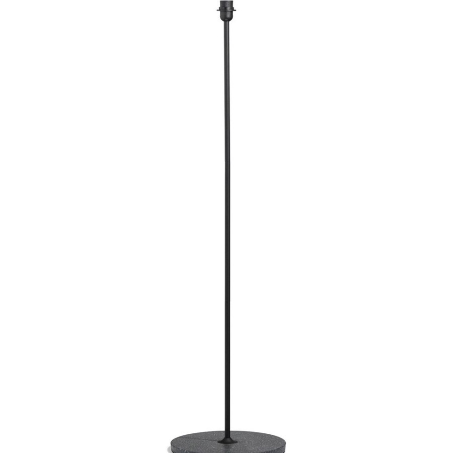 Belysning HAY Lampfotter | Common Golvlampa, Svart/Terrazzo