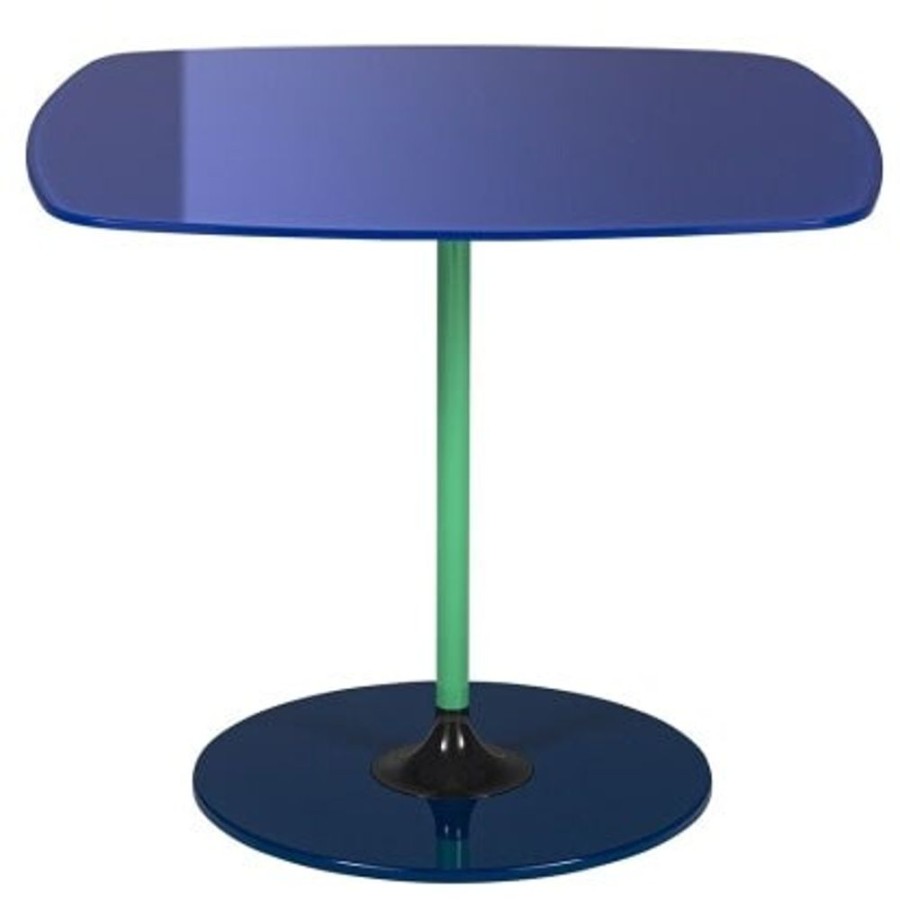 Mobler Kartell Sidobord & Smabord | Thierry Soffbord 50X50 Cm, Sea Blue