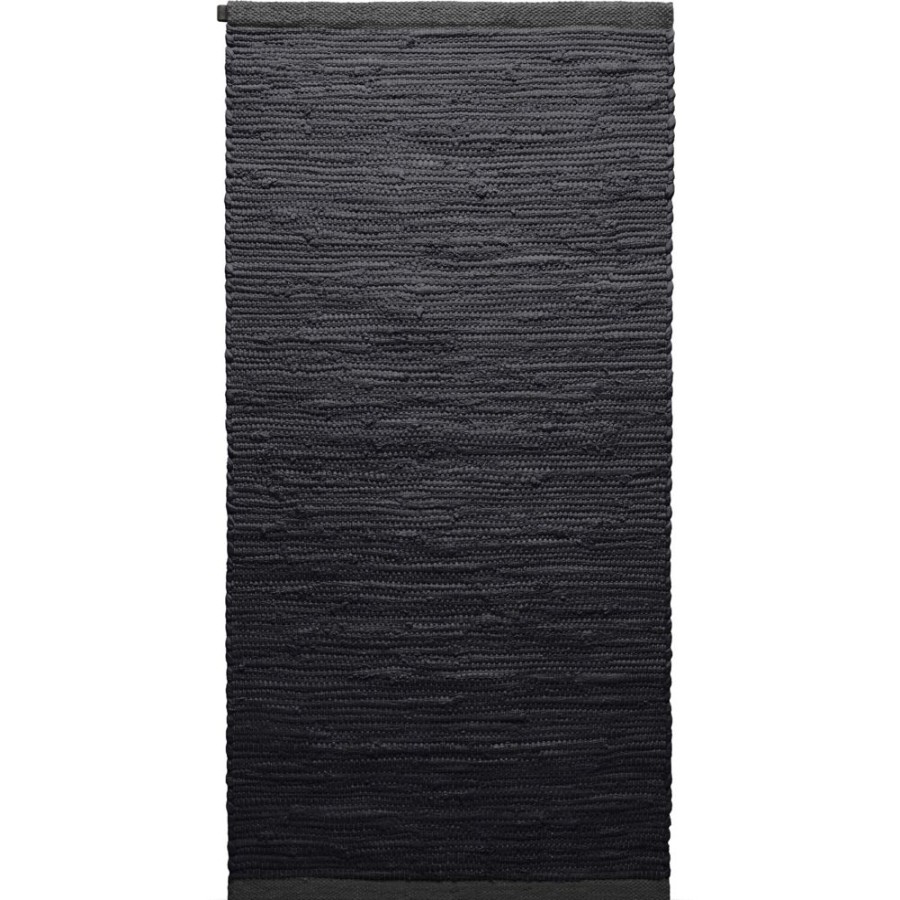 Mattor Rug Solid Bomullsmattor & Trasmattor | Cotton Matta Charcoal, 140X200 Cm