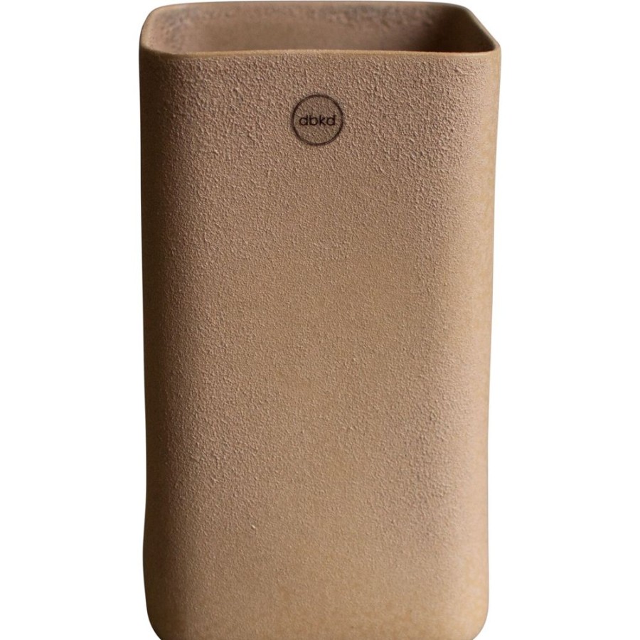 Inredning DBKD Krukor | Cube Kruka Stor H25 Cm, Sand