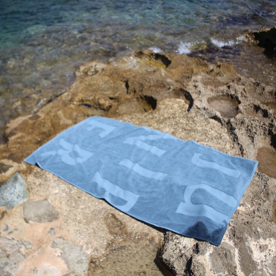 Textil Juniper Badlakan & Strandhanddukar | Strandhandduk 85X160 Cm, North Sea Blue