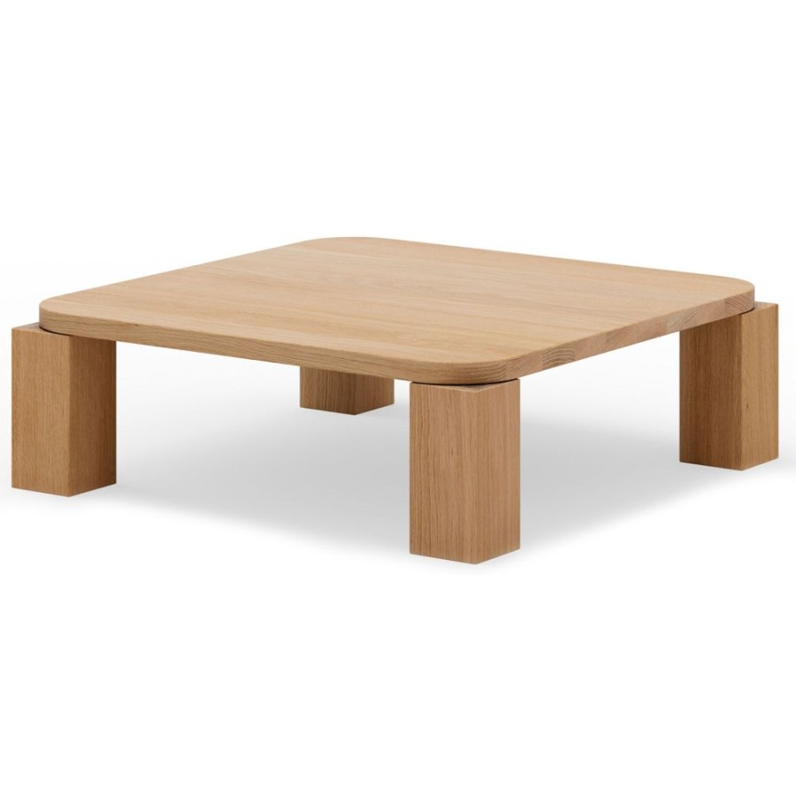 Mobler New Works Soffbord | Atlas Coffee Table, Natural Oak 820X820