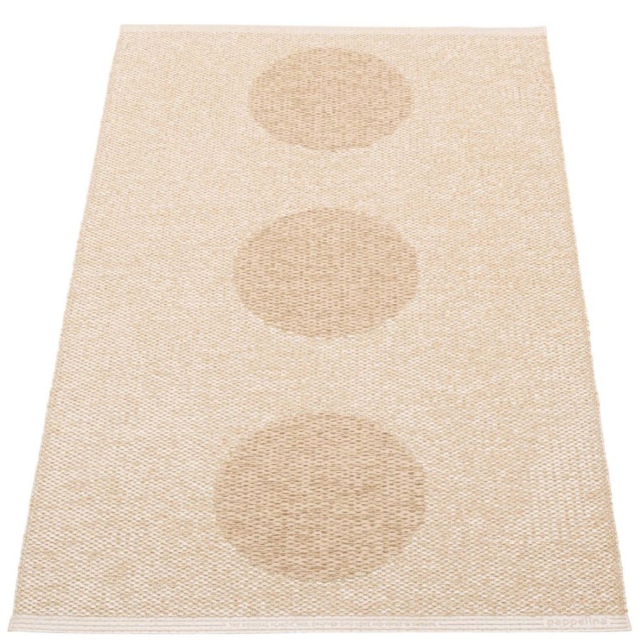 Mattor Pappelina Plastmattor | Vera 2.0 Matta Beige / Beige Metallic, 70X120 Cm