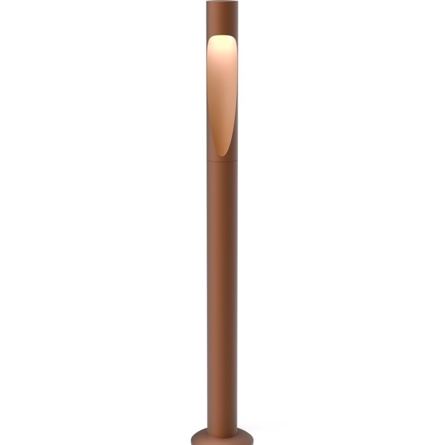 Belysning Louis Poulsen Utebelysning | Flindt Garden Pollare Lang Corten Jordspett Utan Adapter, 2700K