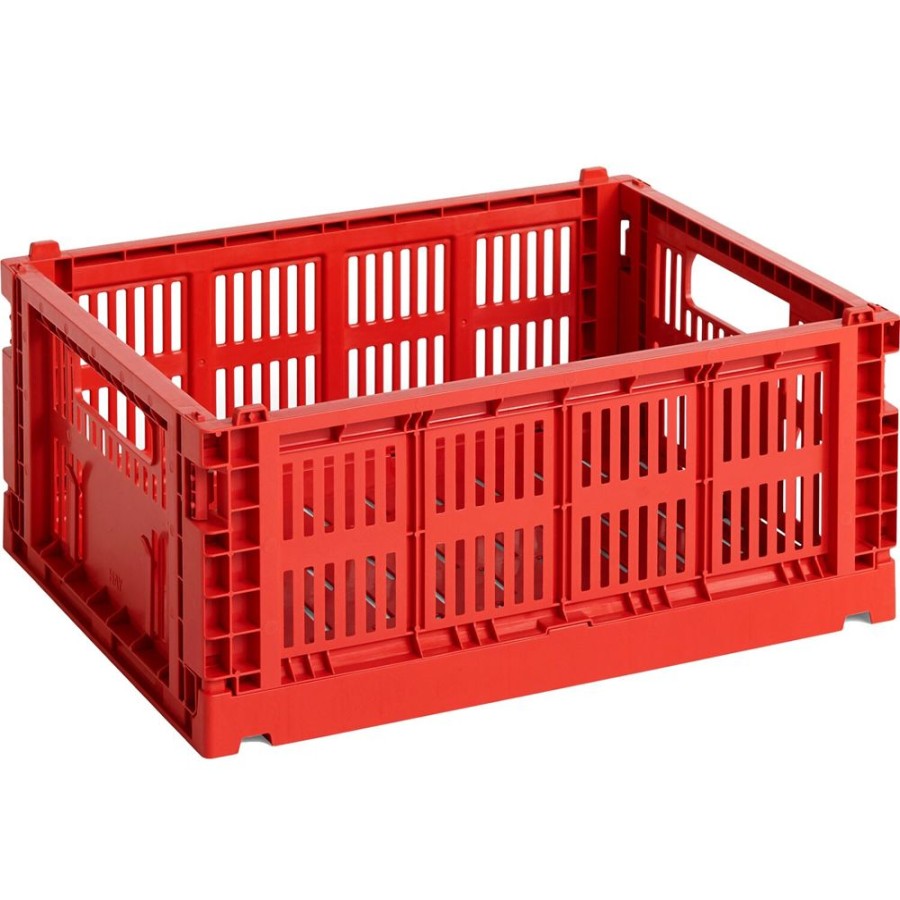 Inredning HAY Boxar & Askar | Colour Crate Forvaringslada M 26,5X34,5 Cm, Rod