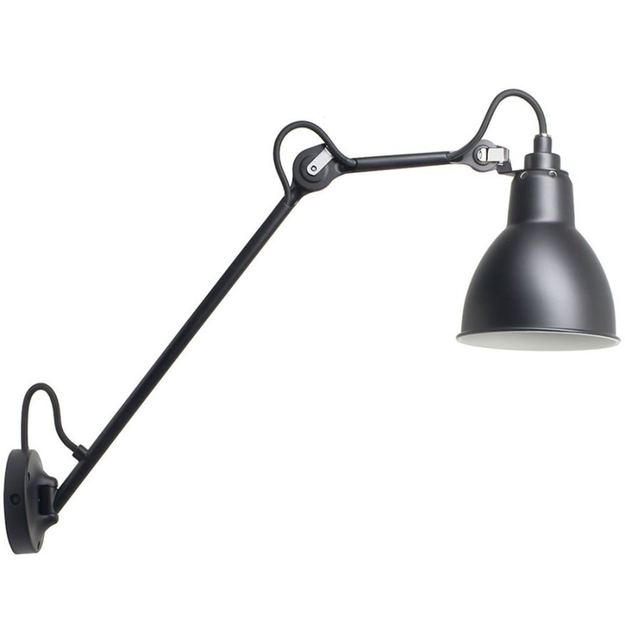 Belysning DCWéditions Vagglampor | Lampe Gras N°122 Sw Vagglampa, Svart