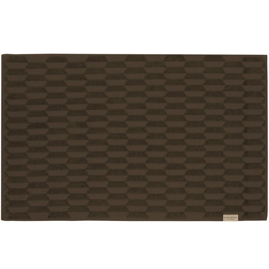 Inredning Mette Ditmer Badrumstextilier | Geo Badrumsmatta 50X80 Cm, Chocolate