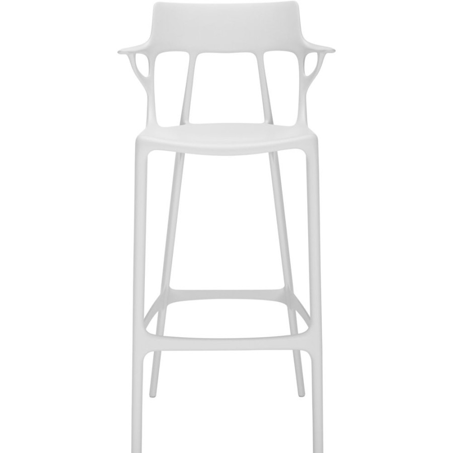 Mobler Kartell Barstolar | A.I. Barstol Atervunnen 75 Cm, Vit