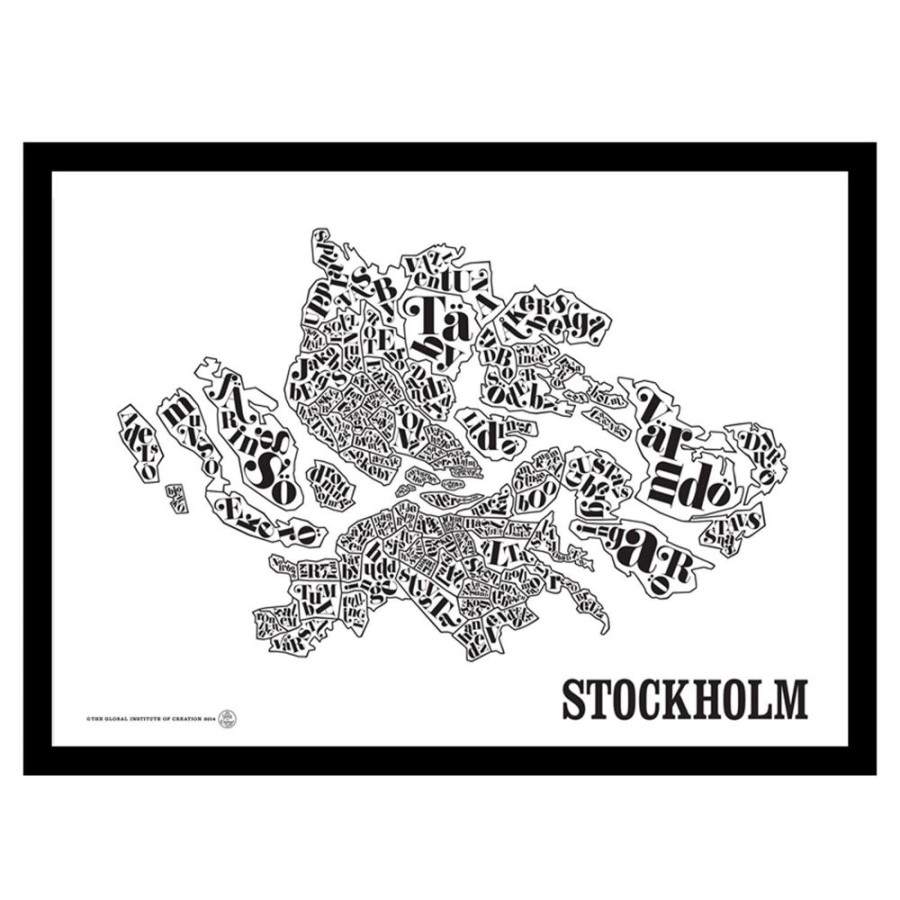 Inredning TGIOC Posters | Stockholmskarta Poster