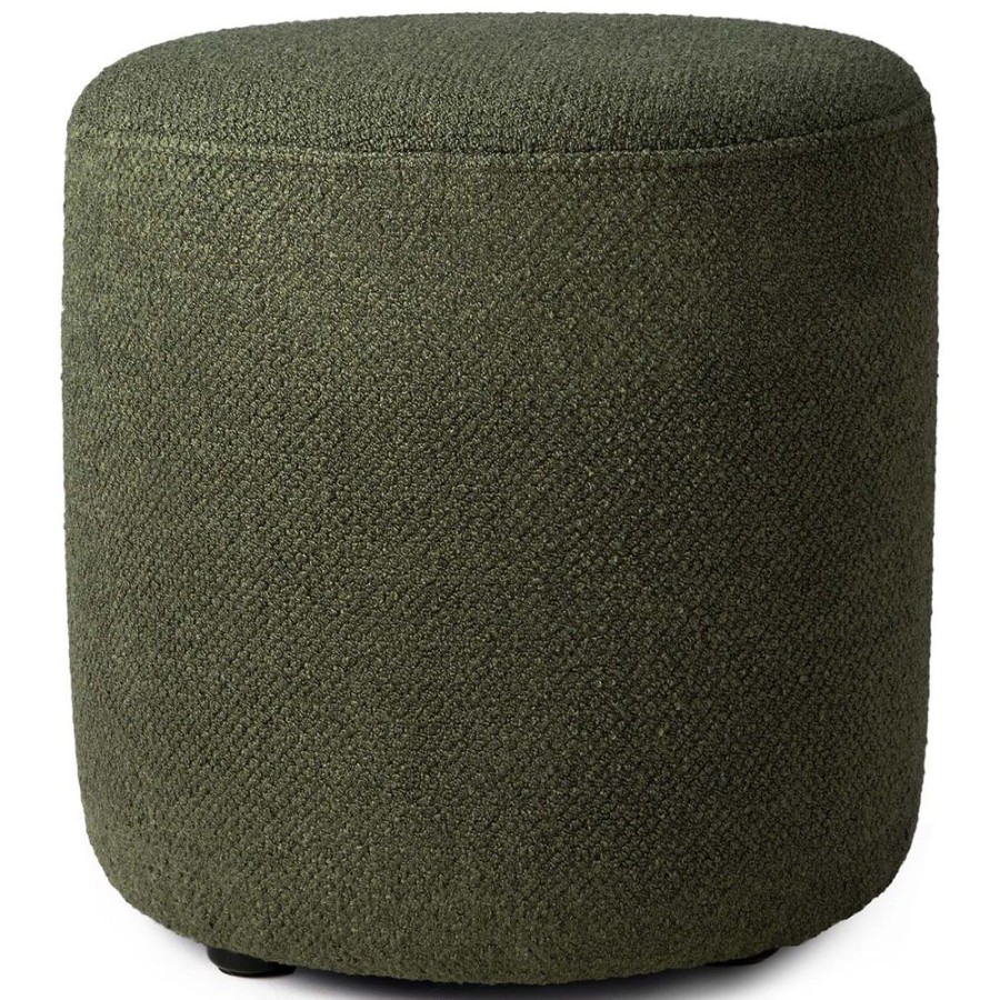 Mobler Ethnicraft Sittpuffar | Barrow Sittpuff Pine Green, O40 Cm