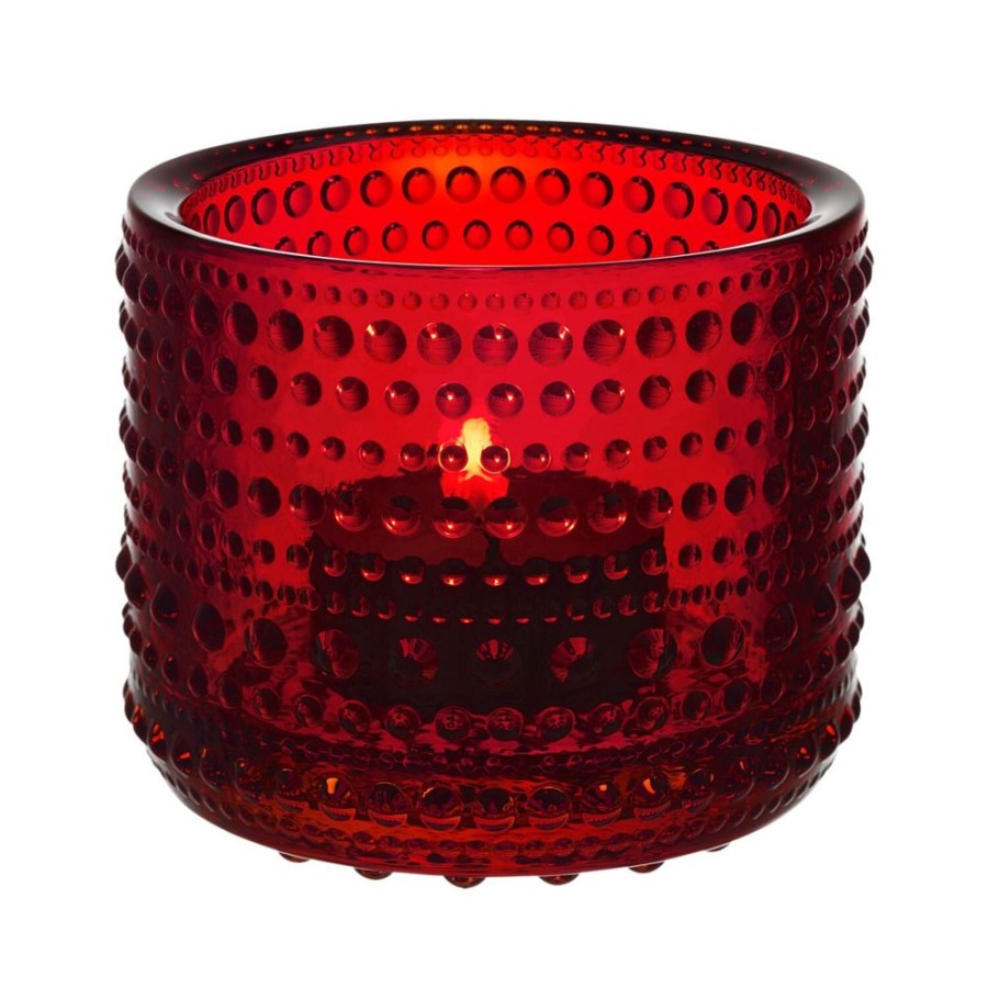 Inredning Iittala Ljuslyktor | Kastehelmi Ljuslykta 6,4 Cm, Cranberry