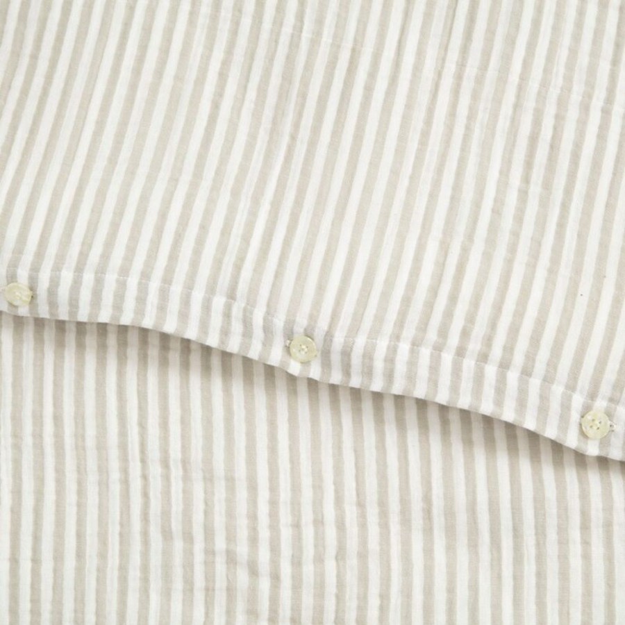 Textil Garbo & Friends Baddset | Stripe Anjou Baddset Muslin, 150X210 + 50X60 Cm