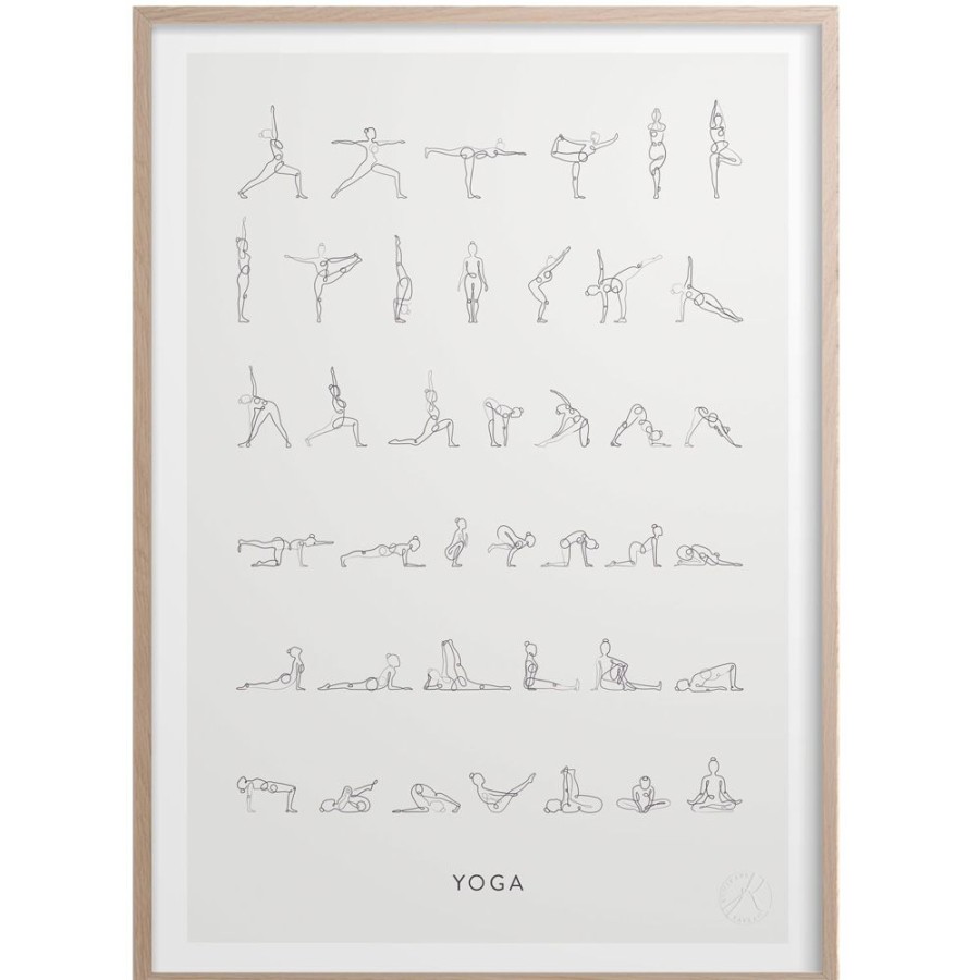 Inredning Kunskapstavlan® Posters | Yoga Poster 30X40 Cm