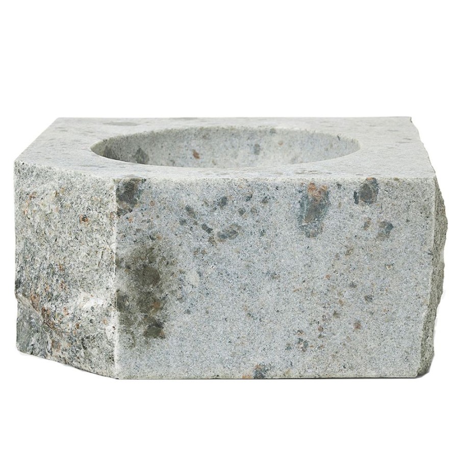 Inredning Louise Roe Ljusstakar | Gallery Object Low Square Ljuslykta 8 Cm, Green Marble