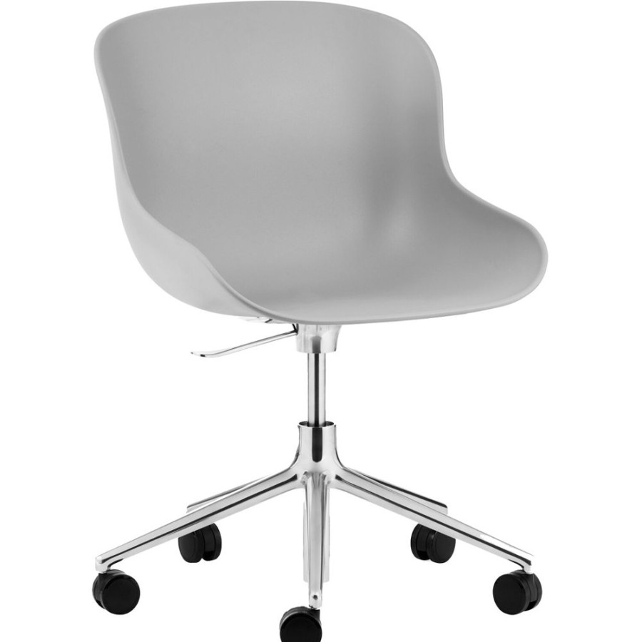 Mobler Normann Copenhagen Kontorsstolar | Hyg Snurrstol 5W, Aluminium/Gra