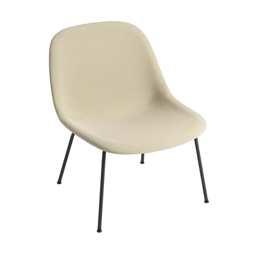 Mobler Muuto Fatoljer | Fiber Tube Loungestol, Steelcut Trio 236/Svart