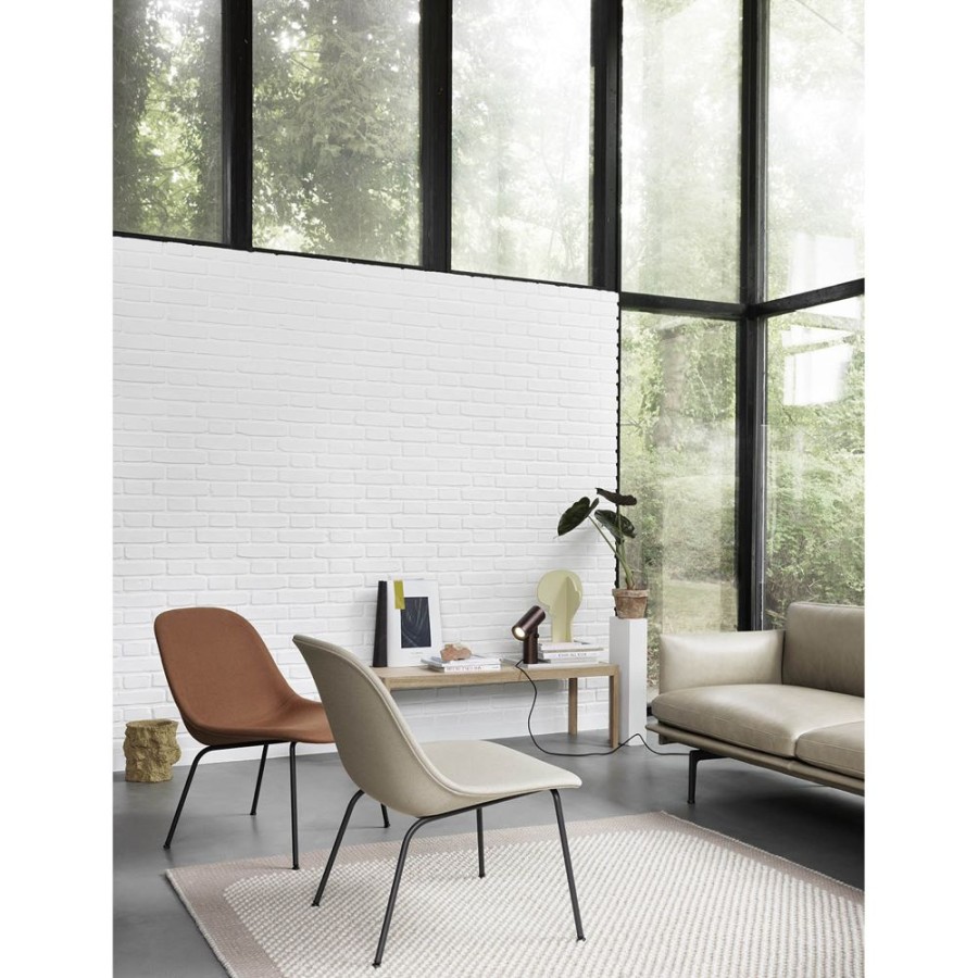 Mobler Muuto Fatoljer | Fiber Tube Loungestol, Steelcut Trio 236/Svart