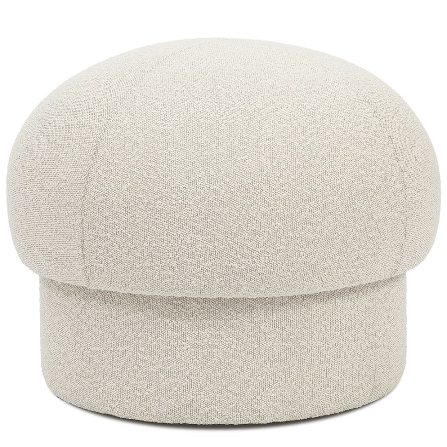 Mobler Design House Stockholm Sittpuffar | Uno Sittpuff Cream, O65 Cm