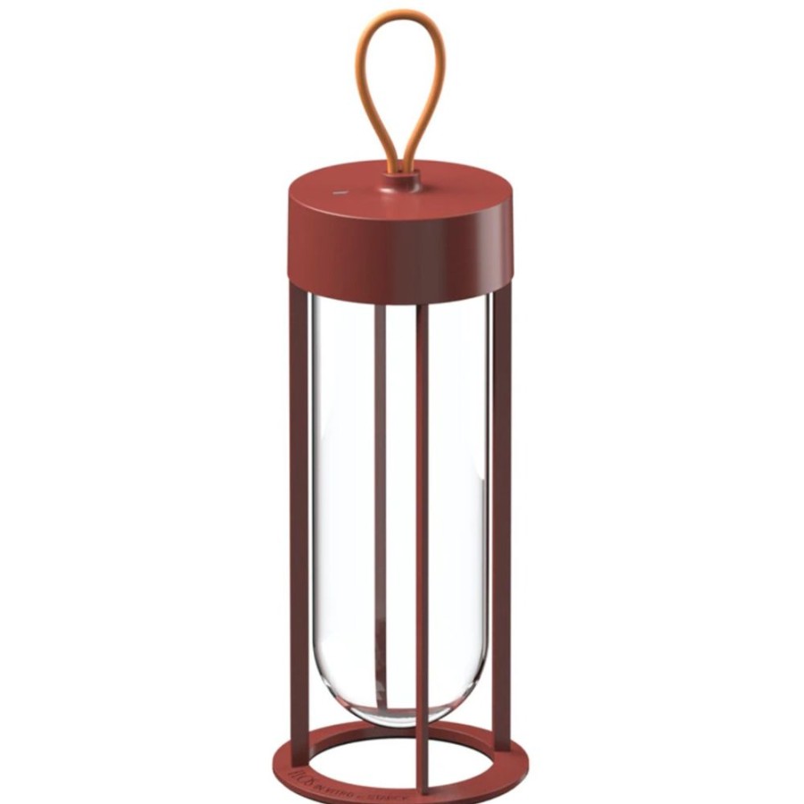 Belysning Flos Utebelysning | In Vitro Unplugged Bordslampa, Terracotta