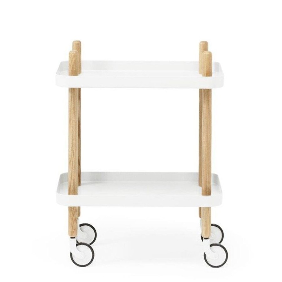 Mobler Normann Copenhagen Serveringsvagnar & Rullbord | Block Bord, Vit